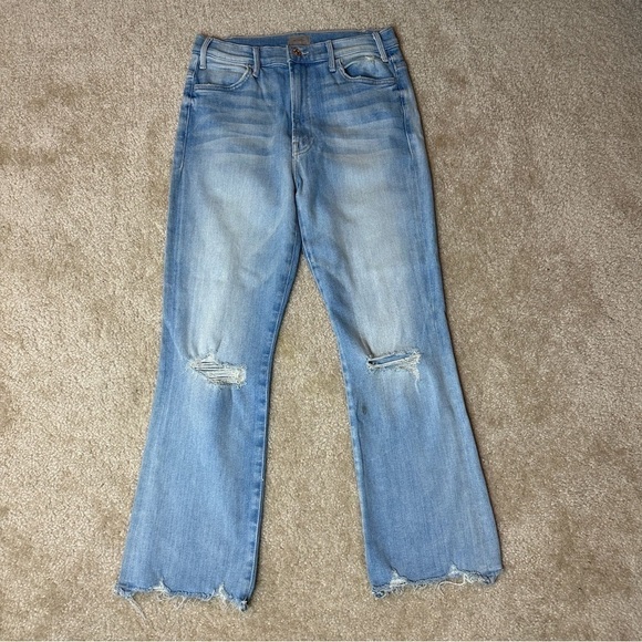 New Mother The Hustler Ankle Chew Jeans in Petal Plucker Size 29 - Picture 2 of 8
